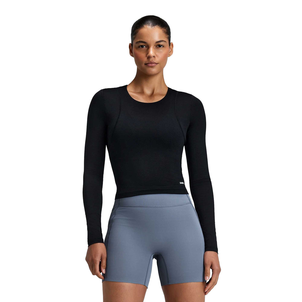 Women's Geomesh Long Sleeve Performance Tee - Bandit Black