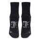 Merino Nylon Tube Socks - Black