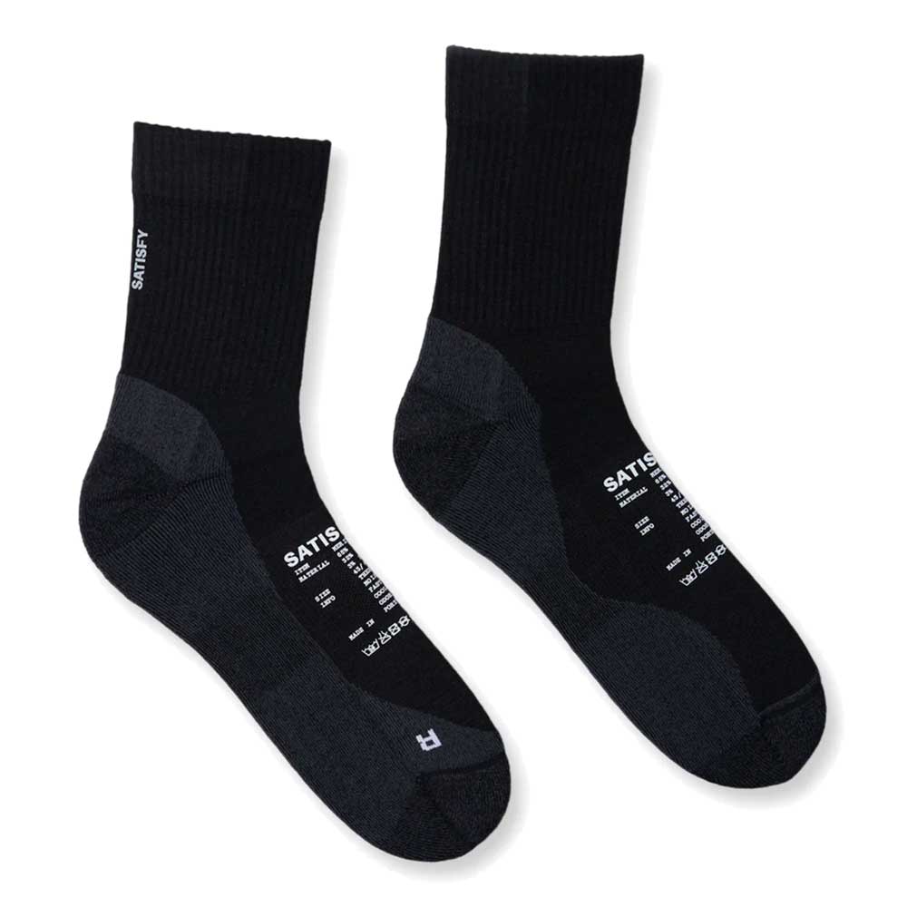 Merino Nylon Tube Socks - Black