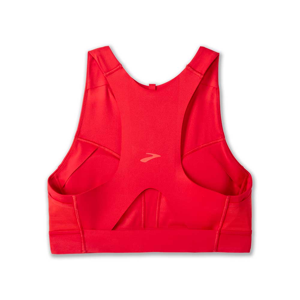 Women's  3 Pocket Run Bra - Salsa