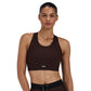 Women's Varigated Stripe Cadence Longline Bra - Cacao/Bandit Black