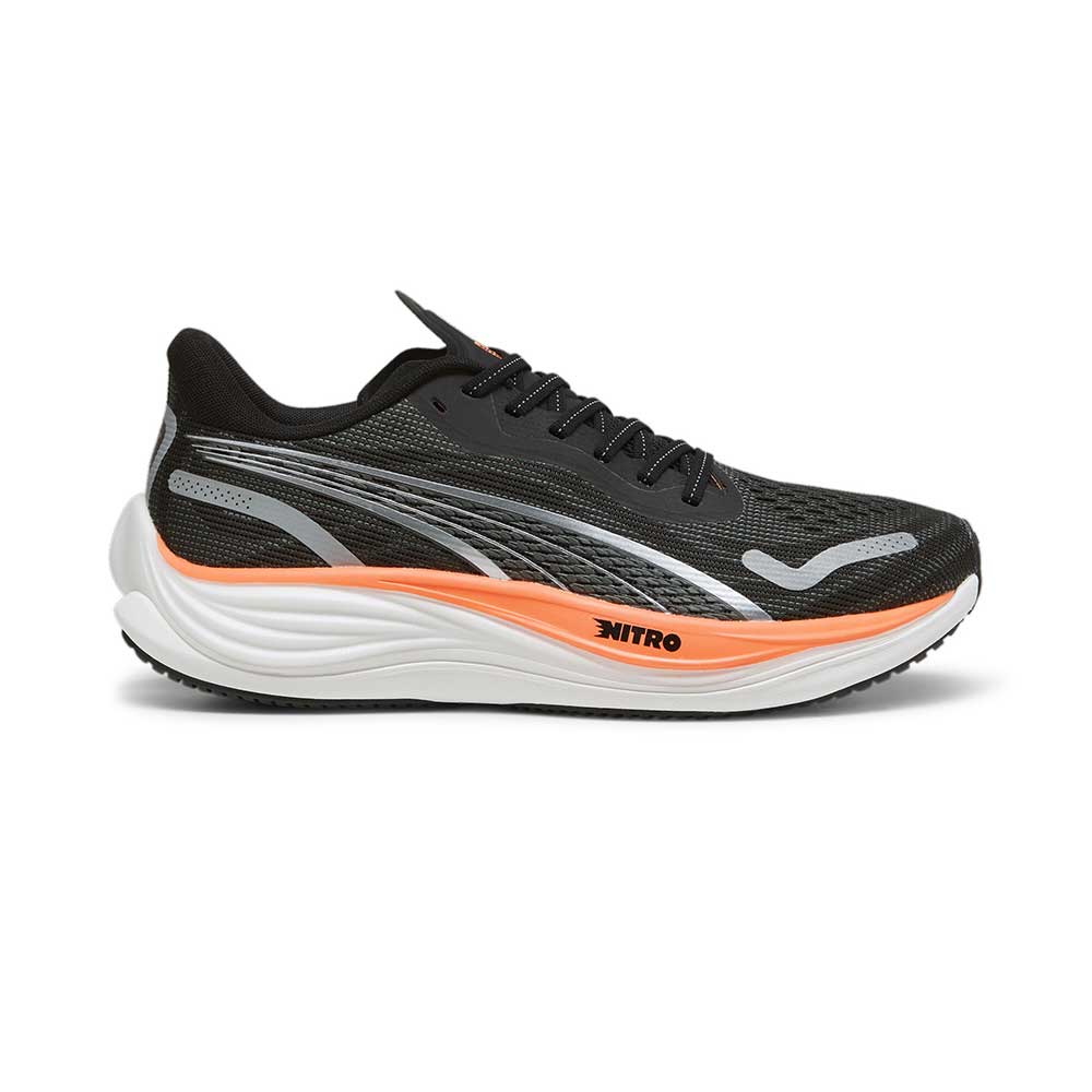 Men's Velocity Nitro 3 Running Shoe - PUMA Black/PUMA Silver/Neon Citrus - Regular (D)
