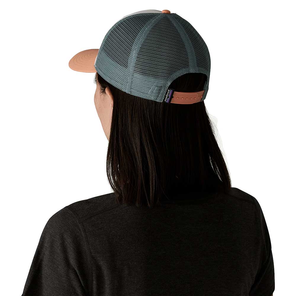 P-6 Logo LoPro Trucker Hat - White w/Peach Sherbet
