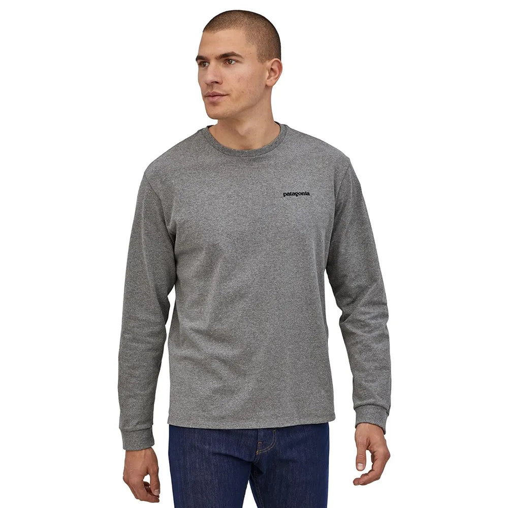 M Long-Sleeved P-6 Logo Responsibili-Tee - Gravel Heather