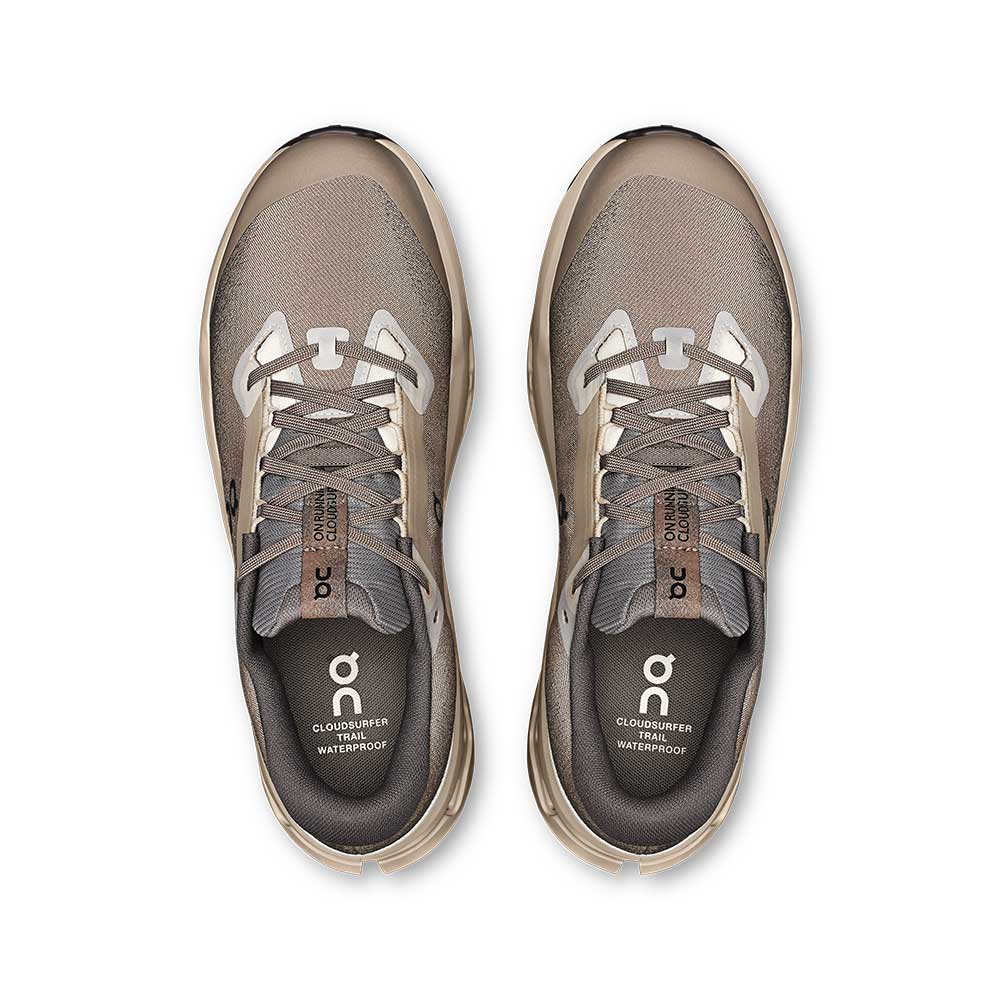 Men's Cloudsurfer Trail 2 Waterproof Running Shoe - Cinder/Desert - Regular (D)
