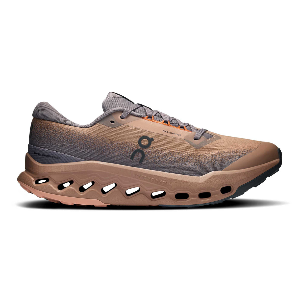 Men's Cloudsurfer Trail 2 Waterproof Running Shoe - Portobello/Pebble - Regular (D)