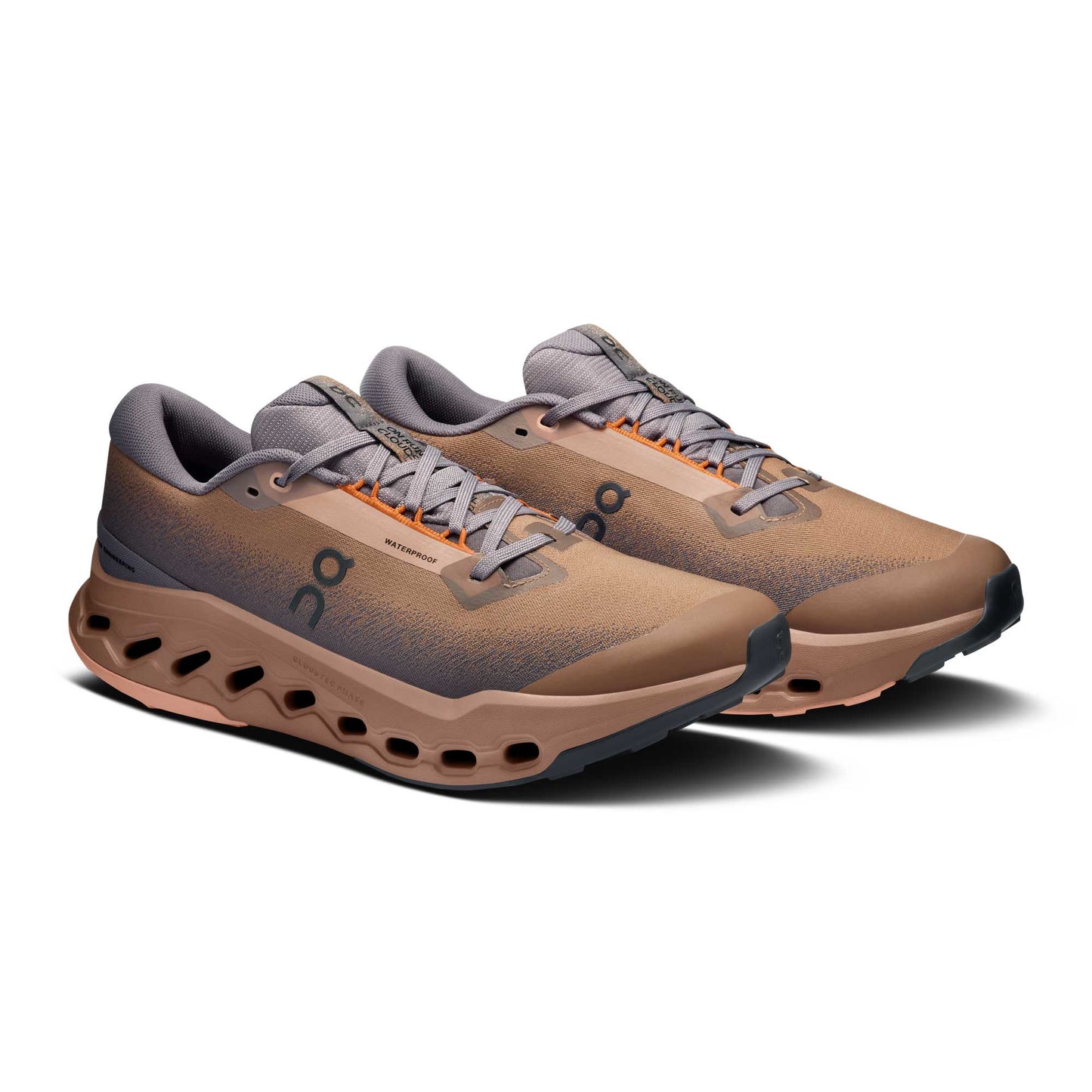 Men's Cloudsurfer Trail 2 Waterproof Running Shoe - Portobello/Pebble - Regular (D)