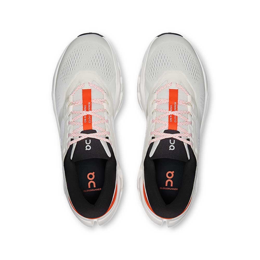 Men's Cloudrunner 3 Running Shoe - Ivory/Flame - Regular (D)