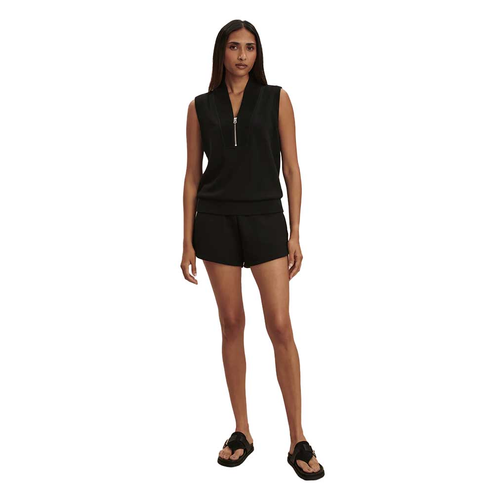 Women's Beau Sleeveless 1/2 Zip - Black