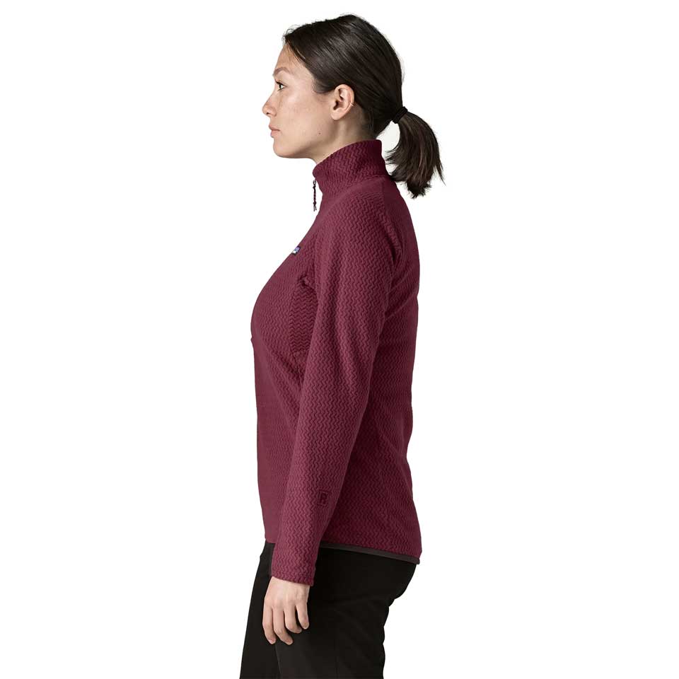 Women's R1 Air Zip Neck - Berry Fig