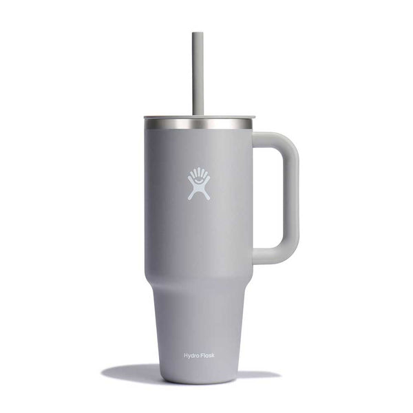 Logo 40oz Athletic Grey Tumbler With Straw - Balfour of Norman