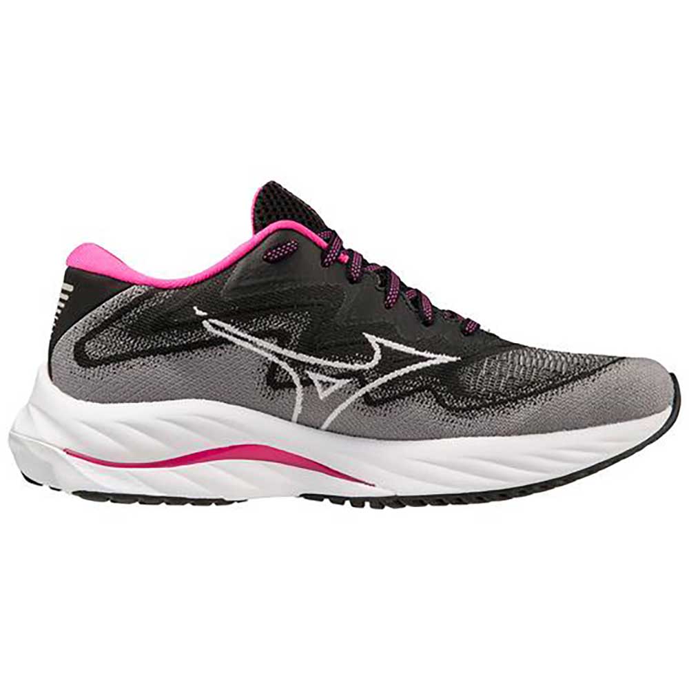 Women's Project Zero Wave Rider 27 Running Shoe - Black/White- Regular (B)