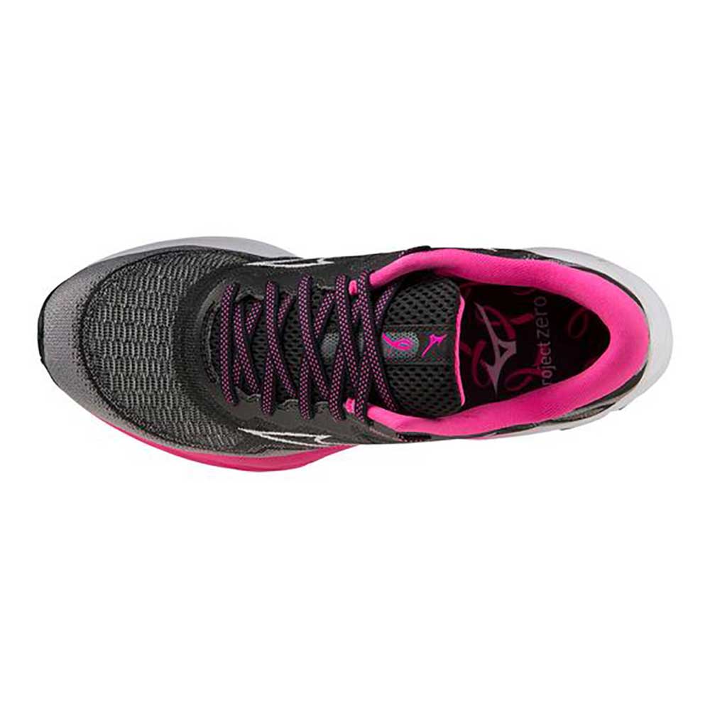 Women's Project Zero Wave Rider 27 Running Shoe - Black/White- Regular (B)