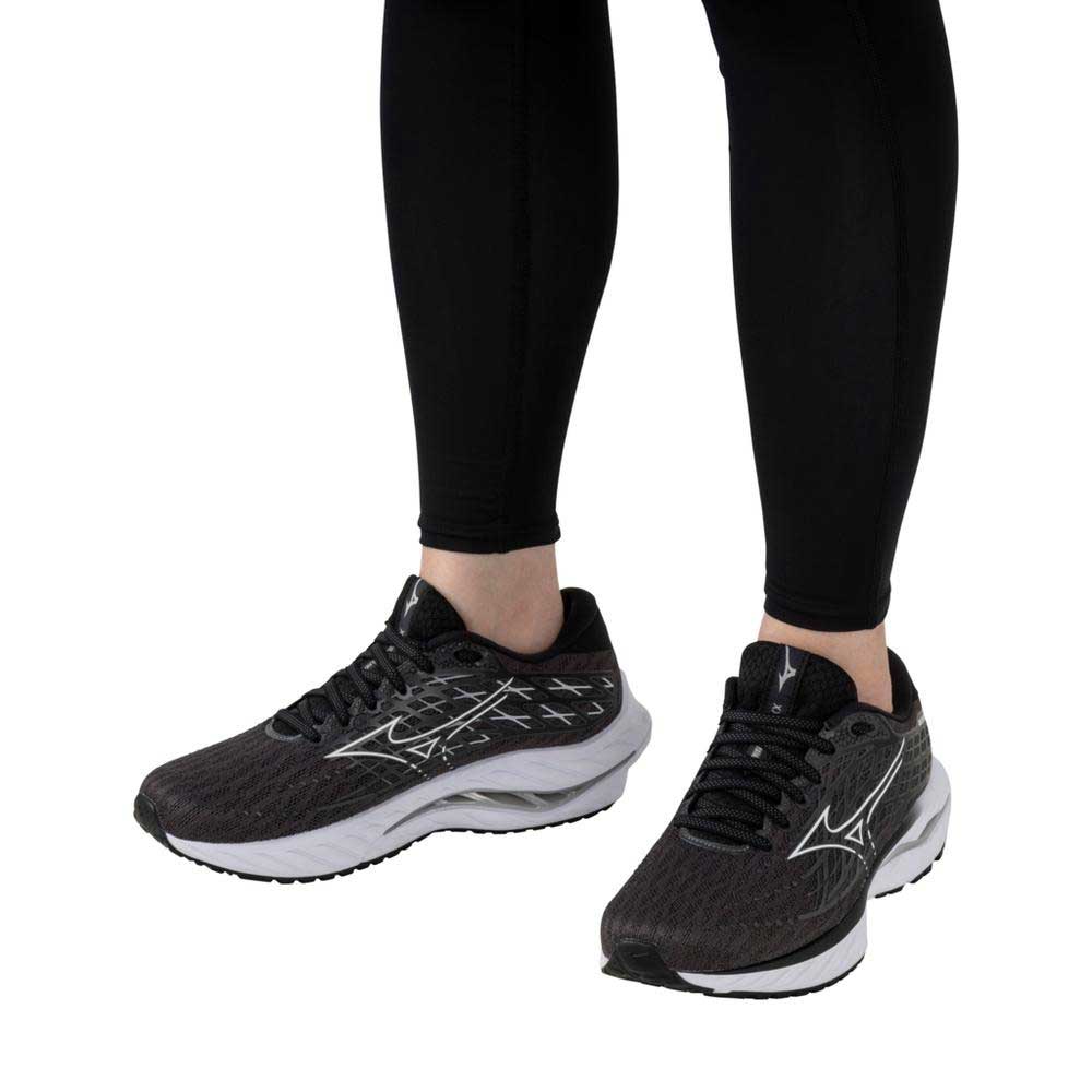 Women's Wave Inspire 20 Running Shoe- Ebony/White - Regular (B)