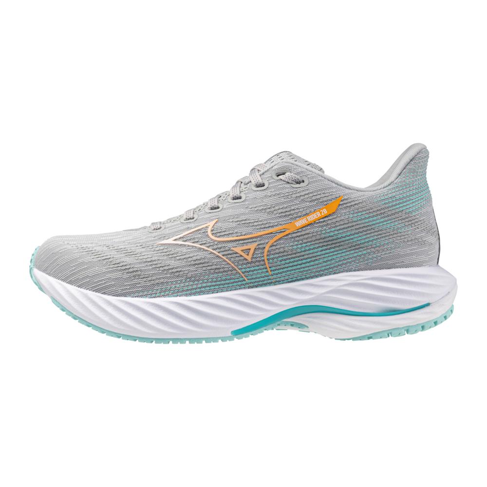 Women's Wave Rider 28 Running Shoe - Harbor Mist/White - Regular (B)