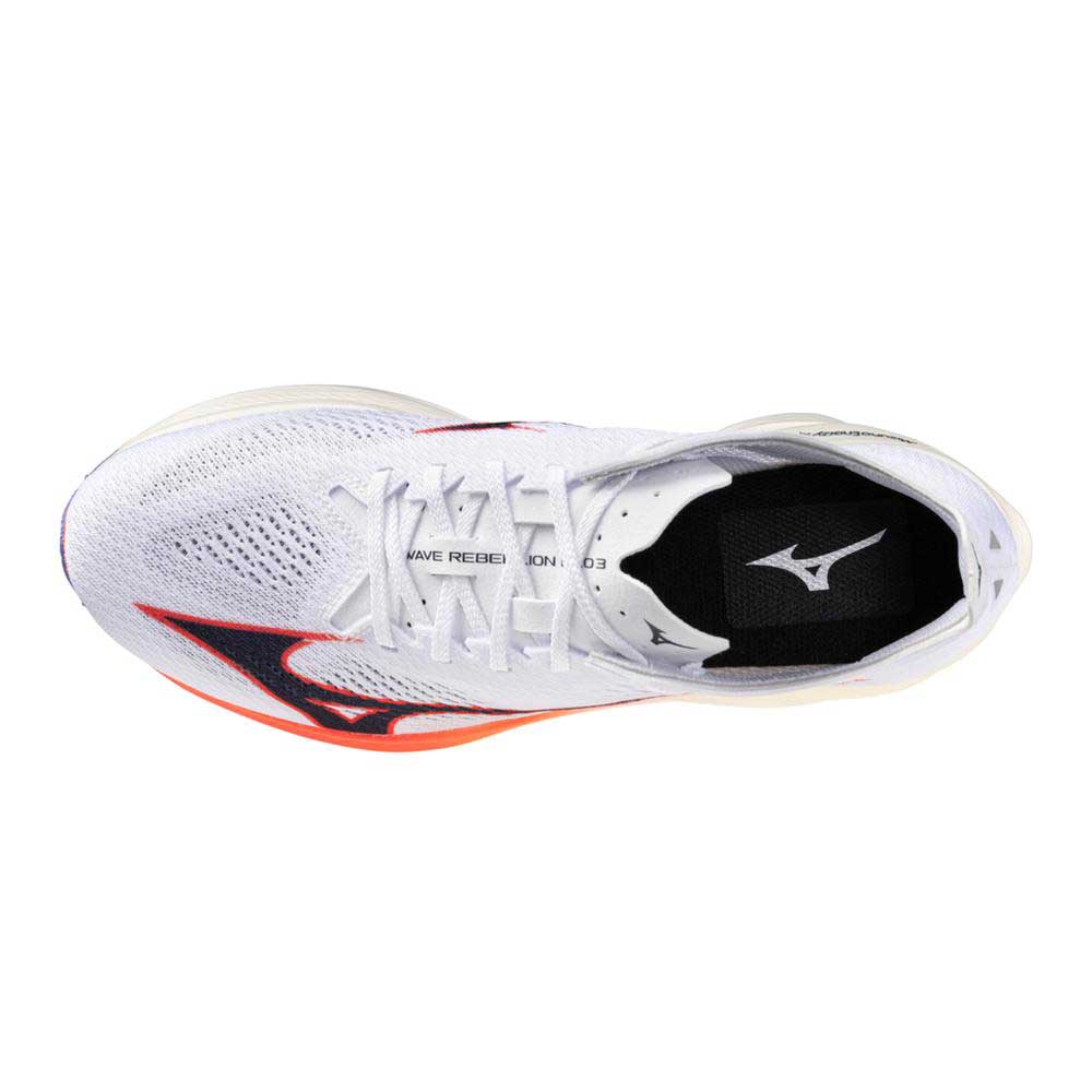 Wave Rebellion Pro 3 Running Shoe - White/Tang Orange - Regular (D)