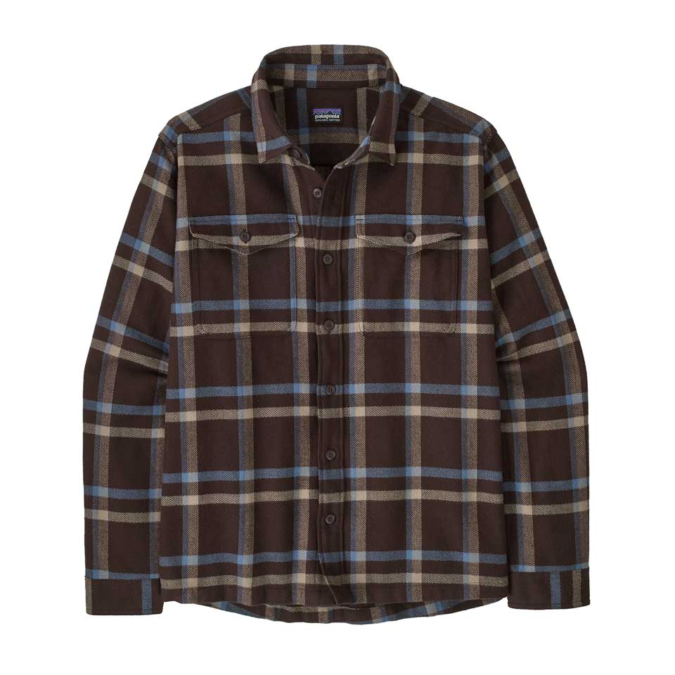 Men's Fjord Flannel Shirt - Crossing: Den Brown
