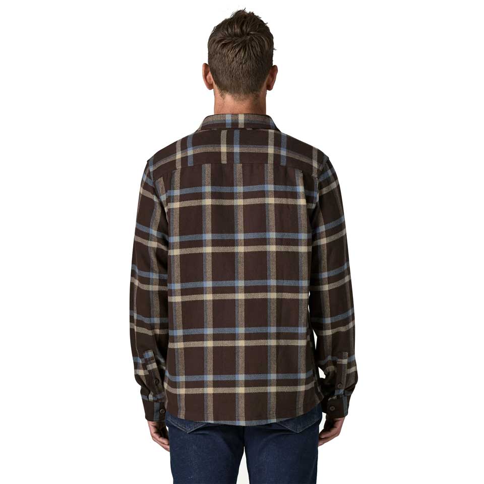 Men's Fjord Flannel Shirt - Crossing: Den Brown