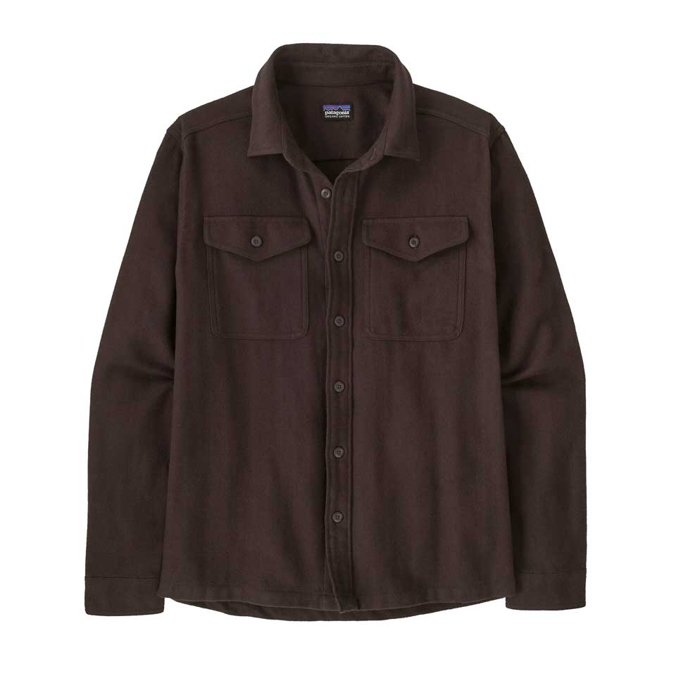 Men's Fjord Flannel Shirt - Mirror Weave: Den Brown