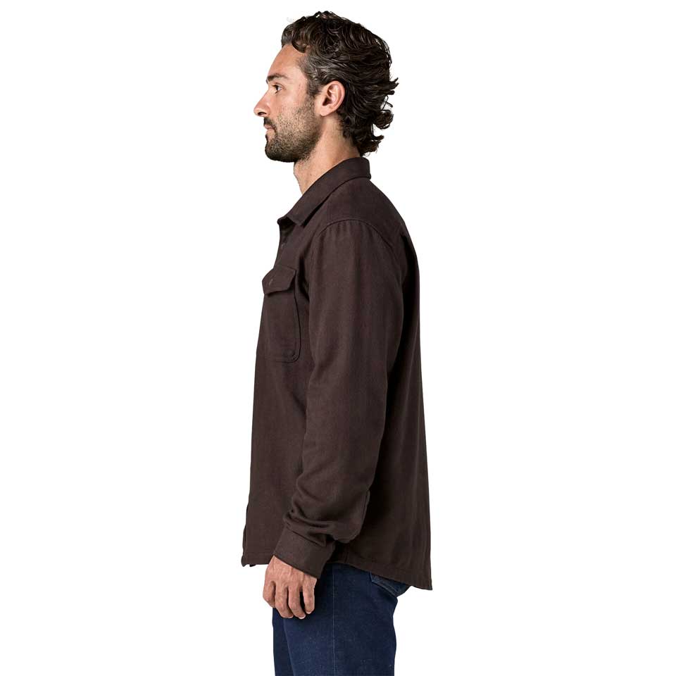 Men's Fjord Flannel Shirt - Mirror Weave: Den Brown