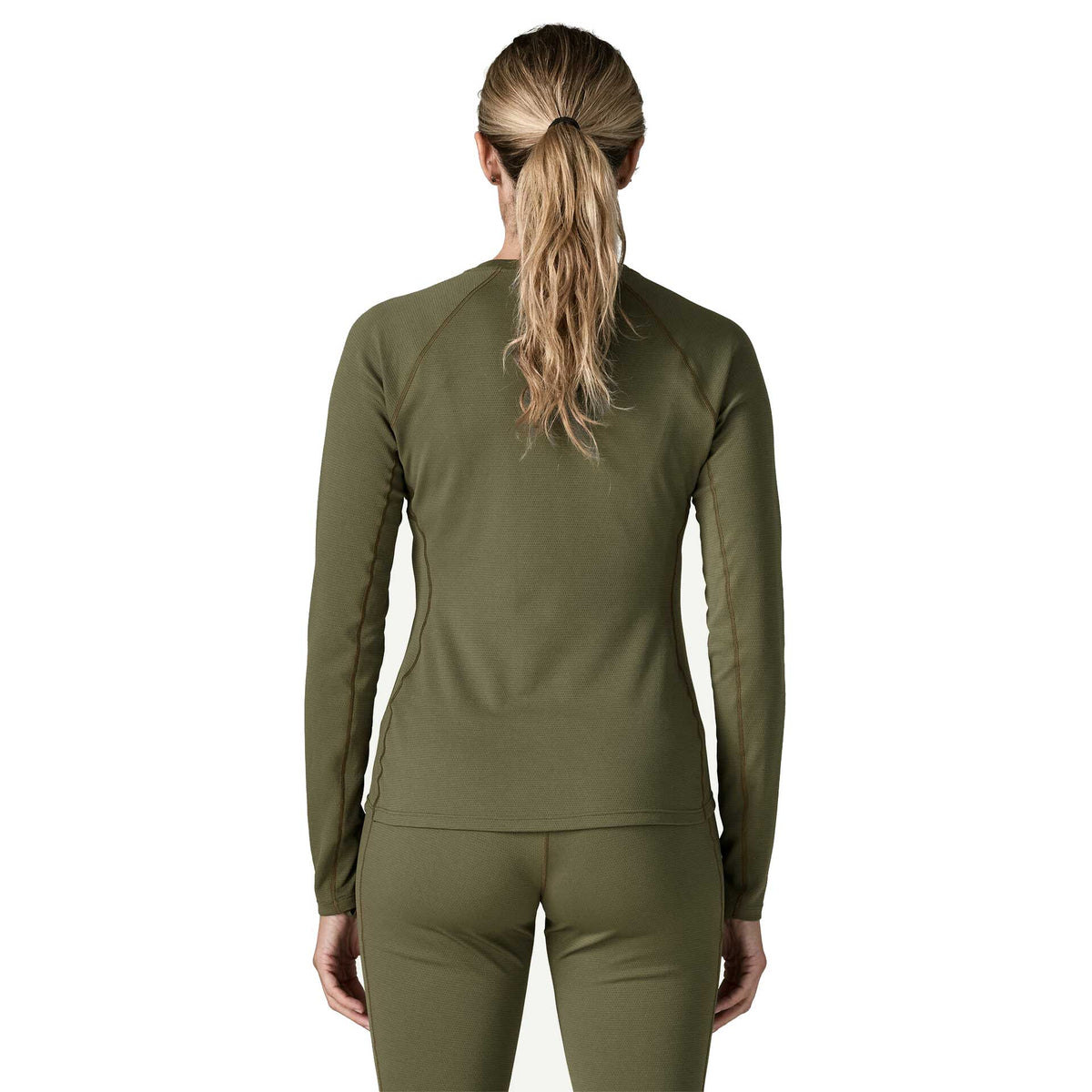 Women's Capilene Midweight Crew - Basin Green