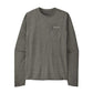 Men's Long Sleeve Capilene Cool Sun Shirt - Peak Visions: Forge Grey/Noble Grey X-Dye