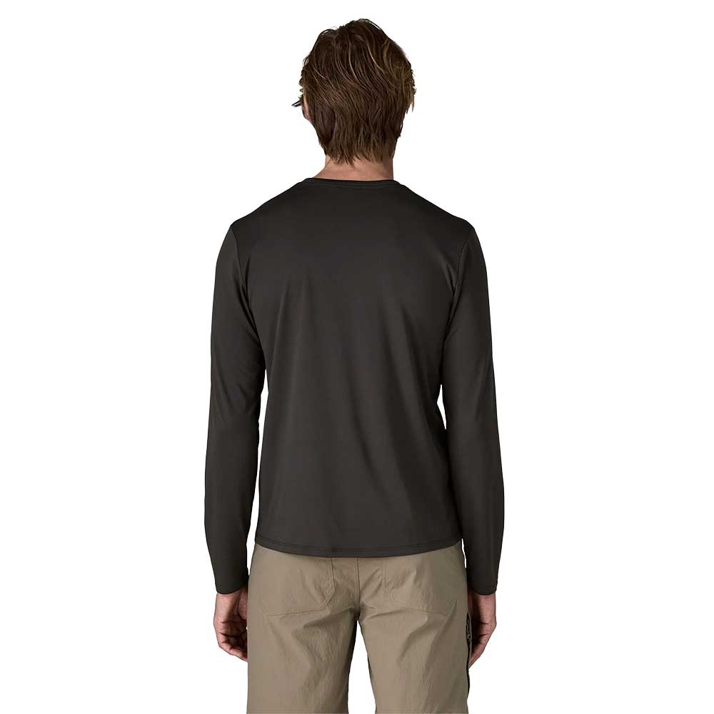 Men's Long Sleeve Capilene Cool Daily Shirt - Black