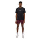 Men's Bandit Cheque Jacquard Short Sleeve Performance Tee - Black/Mauve