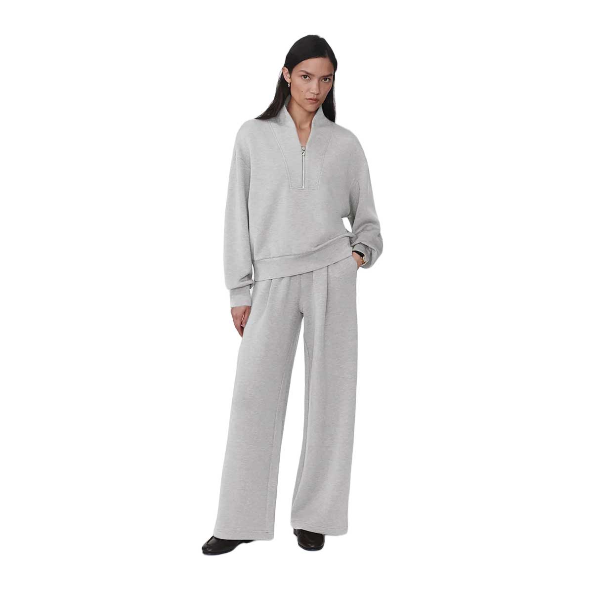 Women's Davidson Sweat - Light Grey Marl