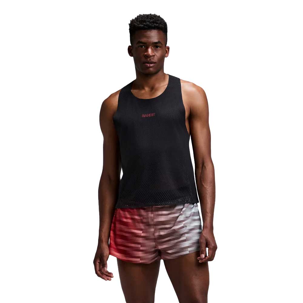 Men's Shredder Shorty Race Singlet - Black