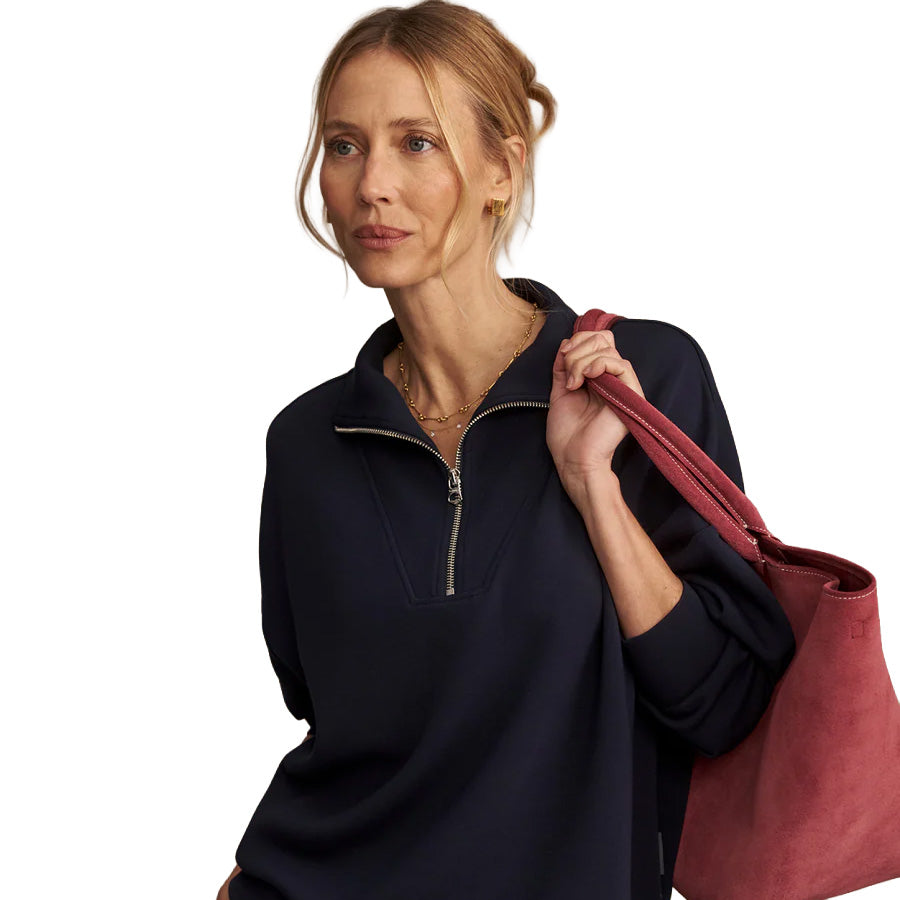 Women's Hawley 1/2 Zip Sweat - Navy