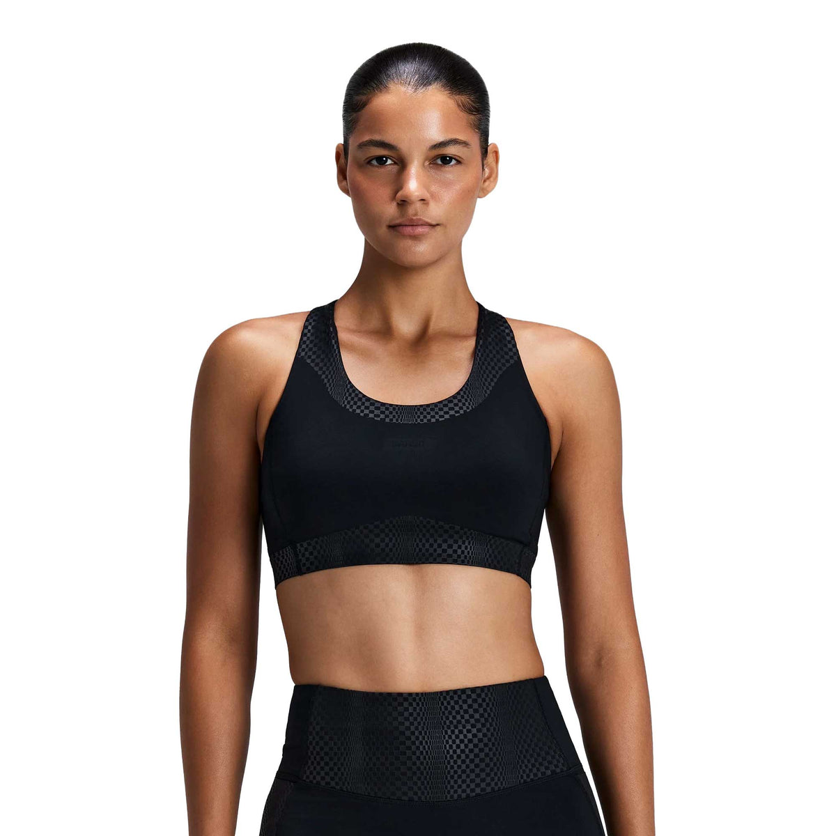 Women's Scoop Neck Run Bra - Bandit Black