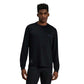 Men's Micromesh Performance Long Sleeve Tee - Black/Aegean Reflective