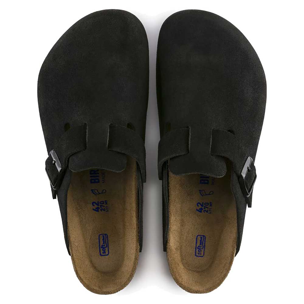 Boston Soft Footbed Suede - Black - Regular/Wide