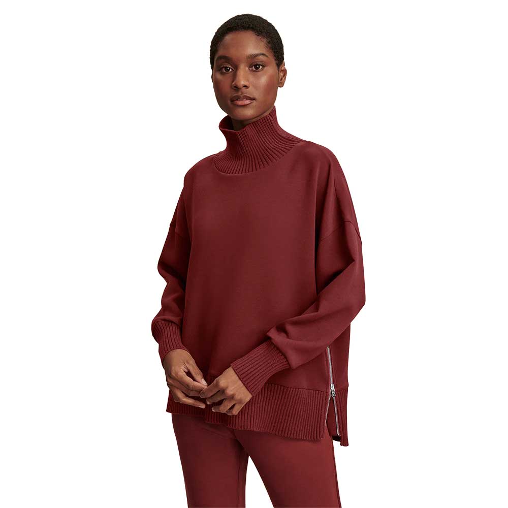 Women's Barker High Neck Sweat - New Maroon