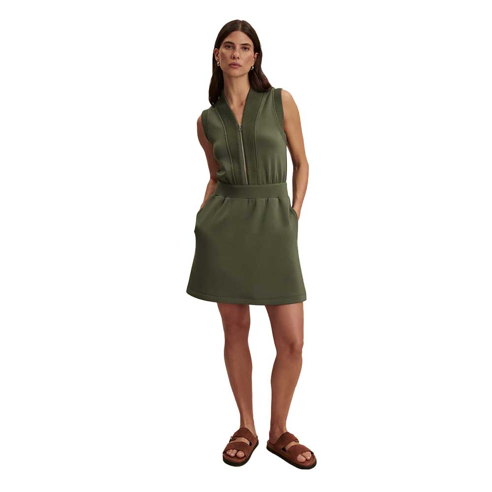 Women's Polyanna 1/2 Zip Dress - Thyme