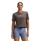 Women's Micromesh Cropped Tee - Cocoa