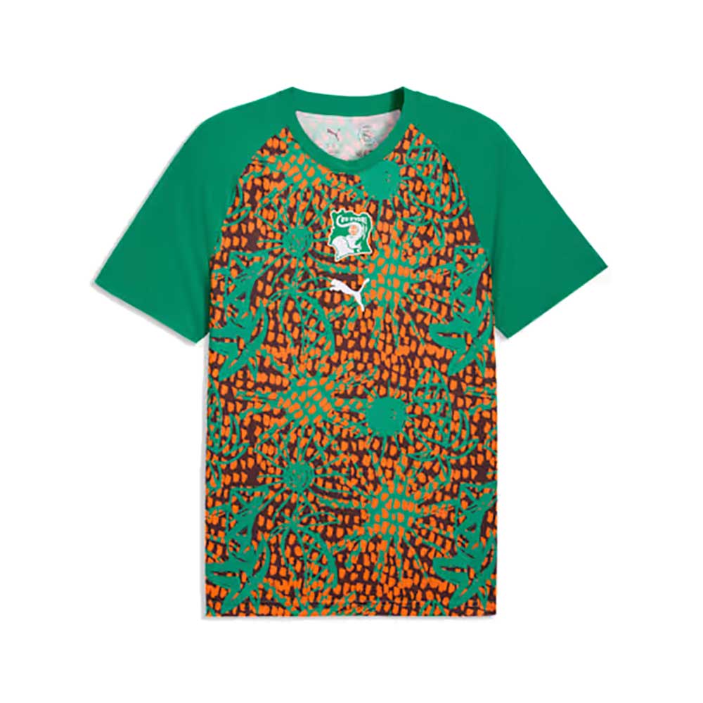 FIF Warm Up Jersey - Sport Green/Chocolate Brown