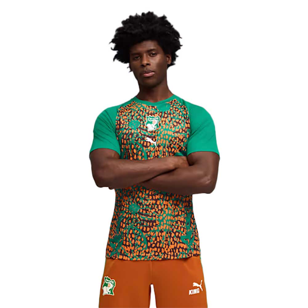 FIF Warm Up Jersey - Sport Green/Chocolate Brown