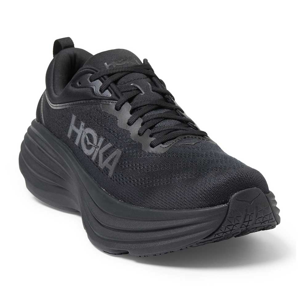 Men's Bondi 8 Running Shoe - Black/Black - Extra Wide (4E)