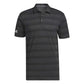 Men's Two Color Stripe Polo - Black/Grey Six