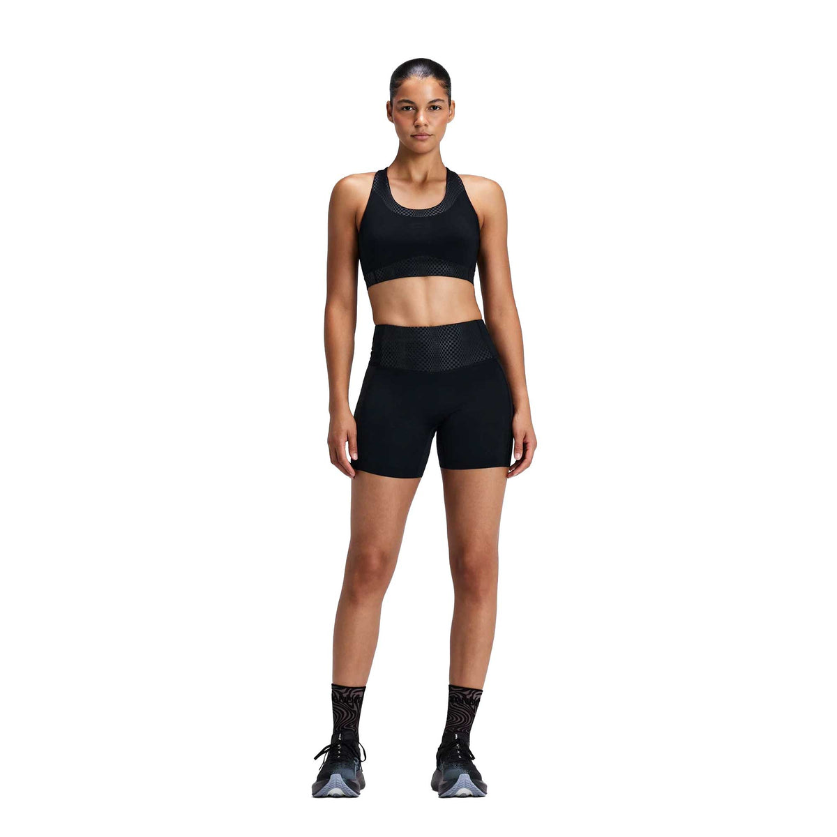 Women's Scoop Neck Run Bra - Bandit Black