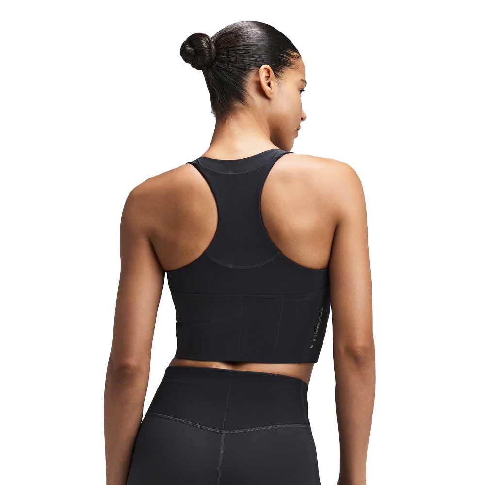Women's Next Gen Stamina Rounded V-Neck Crop with Mesh Back - Anthracite