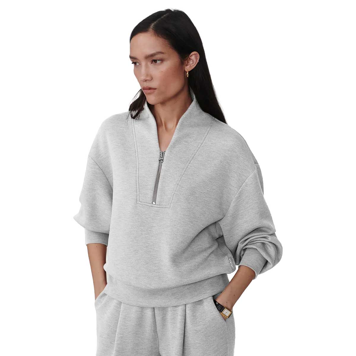 Women's Davidson Sweat - Light Grey Marl