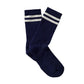 Merino Tube Socks - Navy/Ivory