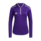 Women's Team Hooded Long Sleeve Tee - Collegiate Purple/White