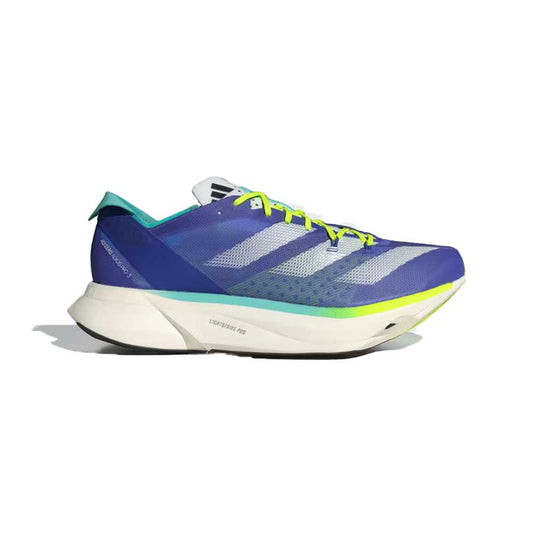 Adizero Adios Pro 3 Running Shoe - Cobalt Blue/Zero Metalic/Lucid Lemon - Regular (D)