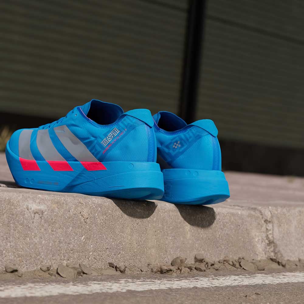 adidas Adizero Adios Pro 4 Shoes - Men's - Solar Blue / Silver / Red - 11 adidas Adizero Adios Pro 4 Shoes - Men's - Solar Blue / Silver / Red - 11
