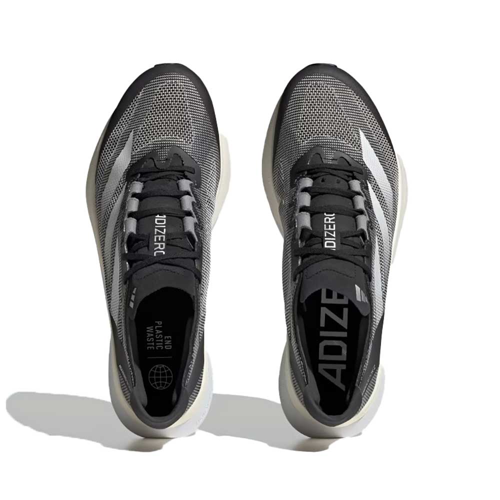 Men's Adizero Boston 12 Running Shoe - Core Black/FTWR White/Carbon - Regular (D)