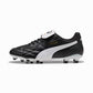 Men's King Top FG/AG Soccer Cleat - Puma Black/Puma White/Puma Gold - Regular (D)